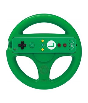 Nintendo Wii Steering Wheel - Green (front)