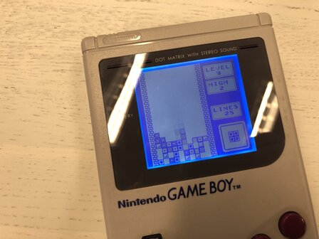 Gameboy Classic Konsole - White Backlight Edition Tetris Pack