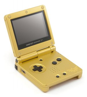 CUSTOM GAMEBOY ADVANCE SP AGS-101 ZELDA EDITION