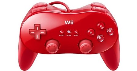 Original Wii Classic Controller Red