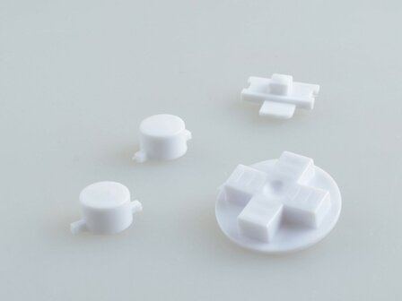 Gameboy Classic Button Set - White