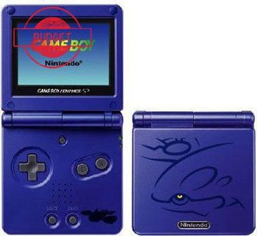 Gameboy Advance SP Pokemon Kyogre Edition - Budget