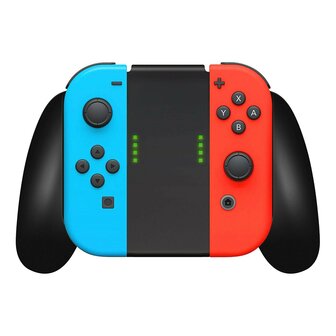 Nieuwe Wireless Joy-Con Controllers + Handgrip voor de Nintendo Switch - Rood/Blauw