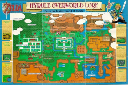 N64 Magazine: Ocarina Of Time Map + Poster
