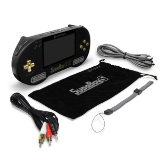 SupaBoy Portable SNES Console - Black Gold Edition