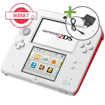 Nintendo 2DS White/Red - Budget