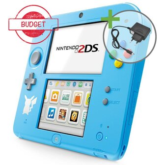 Nintendo 2DS Pokemon Sun Moon Edition - Light Blue - Budget