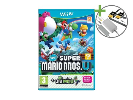 Nintendo Wii-U Starter Pack - New Super Mario Bros. U + New Super Luigi U Edition (Black)
