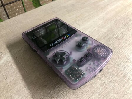 Gameboy Color IPS Transparent Purple Edition