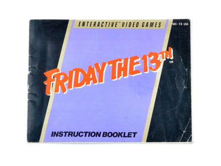 Friday the 13th (NTSC) - Manual