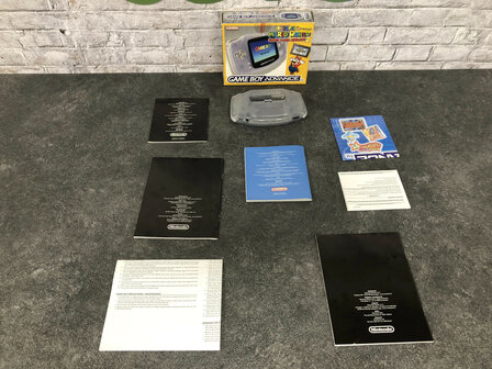 Gameboy Advance Transparent Blue + Super Mario Advance 2 - Super Mario World [Complete]