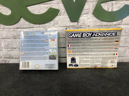 Gameboy Advance Transparent Blue + Super Mario Advance 2 - Super Mario World [Complete]
