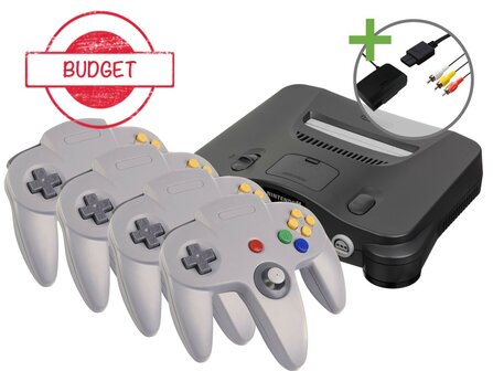 Nintendo 64 Starter Pack - Four Player Value Edition - Budget