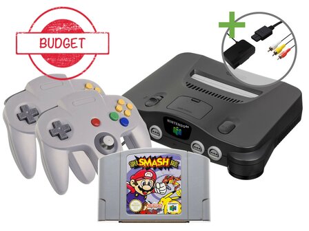 Nintendo 64 Starter Pack - Super Smash Bros Double Value Edition - Budget