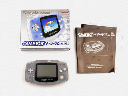 Gameboy Advance Transparent Blue [Complete]