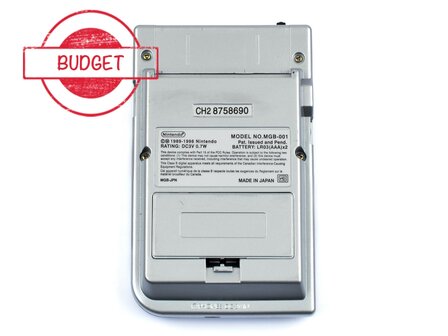 Gameboy Pocket Silver (Black Lens) - Budget