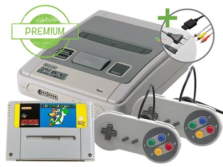 Super Nintendo Starter Pack - Double Value Edition of Super Mario World Edition - Premium