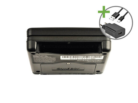 Gameboy Advance SP Graphite Black - USB-C &amp; IPS V5