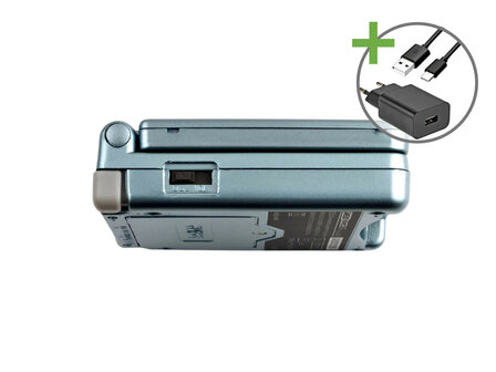 Gameboy Advance SP Lightblue - USB-C &amp; IPS V5