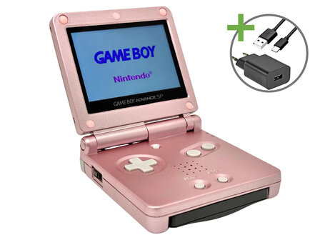 Gameboy Advance SP Pink - USB-C &amp; IPS V5