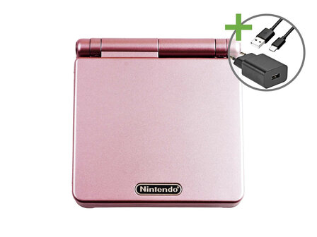 Gameboy Advance SP Pink - USB-C &amp; IPS V5