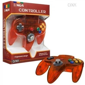 Neuer Nintendo 64 [N64] Controller Fire Orange