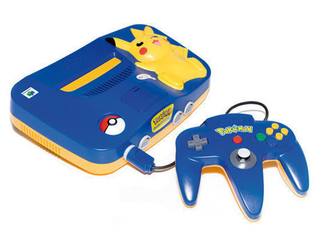 Nintendo 64 Konsole Pikachu Edition + Controller