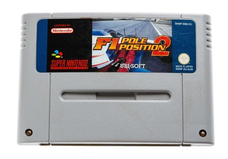 F1 Pole Position 2 SNES Cart