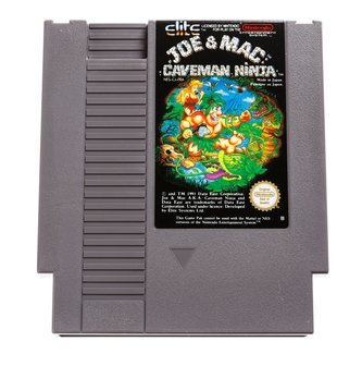 Joe &amp; Mac Caveman Ninja NES Cart