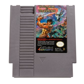Wizards &amp; Warriors NES Cart