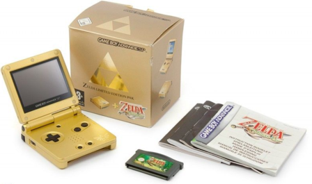 Gameboy Advance SP Zelda Limited Edition Pak