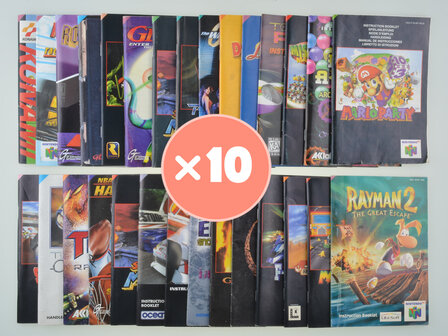 Manual Mystery Mix - Nintendo 64 - 10x