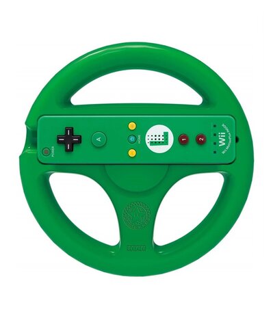 Nintendo Wii Steering Wheel - Green (front)