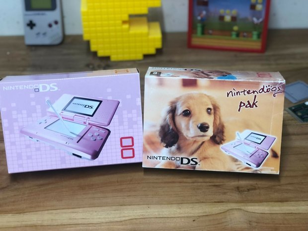 DS Original Pink - Nintendogs Pak [Complete]