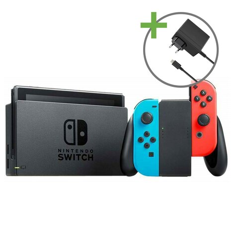 Nintendo Switch Console - Rood/Blauw (Starter Pack)