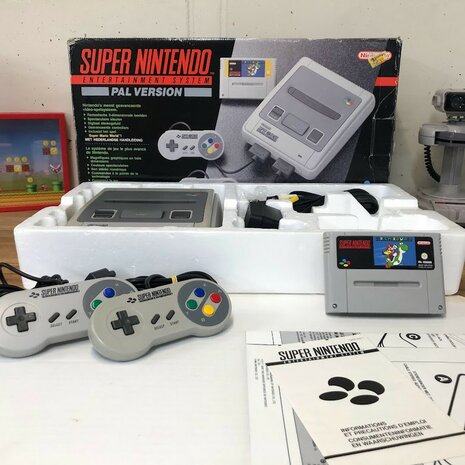 Super Nintendo SNES Console + Super Mario Land [Complete]