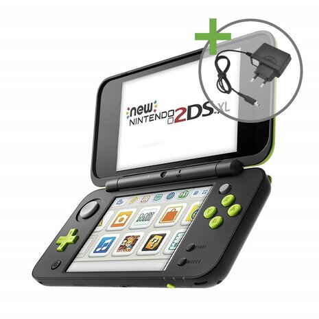 NEW Nintendo 2DS XL - Black/Lime