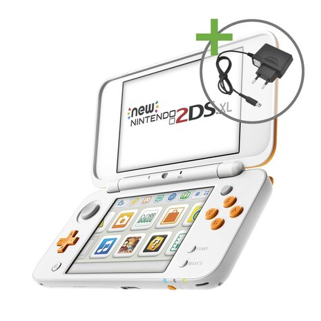 NEW Nintendo 2DS XL - White/Orange