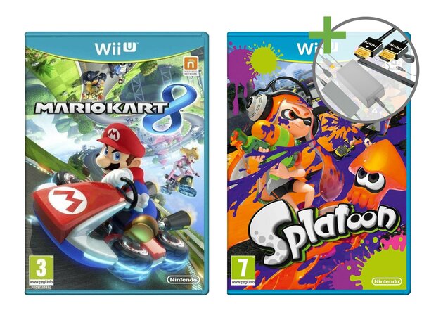 Nintendo Wii U Starter Pack - Mario Kart 8 en Splatoon Edition