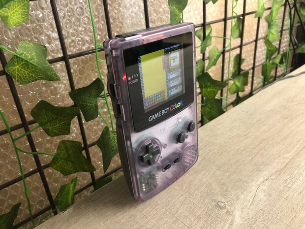 Gameboy Color IPS Transparent Purple Edition