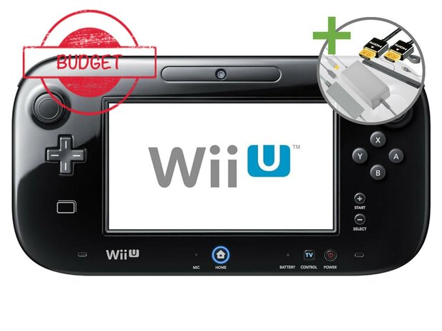 Nintendo Wii U Starter Pack - Basic Black Pack Edition - Budget