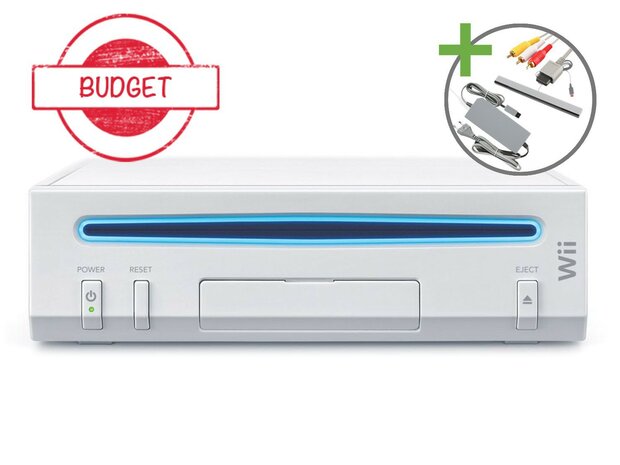 Nintendo Wii Starter Pack - Wii Sports + Wii Sports Resort White Edition - Budget