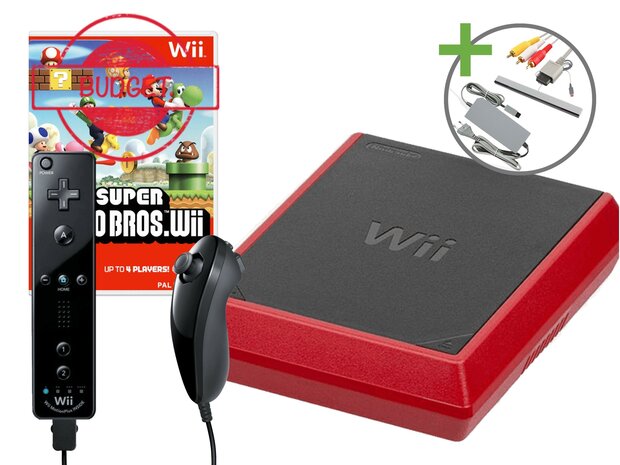 Nintendo Wii Mini Starter Pack - New Super Mario Bros. Wii Edition - Budget