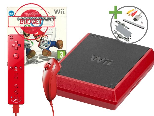 Nintendo Wii Mini Starter Pack - Mario Kart Wii Edition - Budget