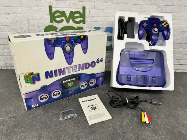 Nintendo 64 Console Grape Purple + Controller (with Protector) [Complete]