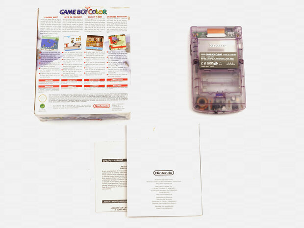 Gameboy Color Transparent Purple [Complete]