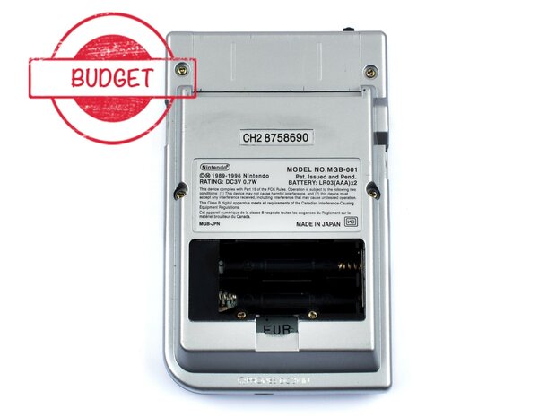 Gameboy Pocket Silver (Black Lens) - Budget