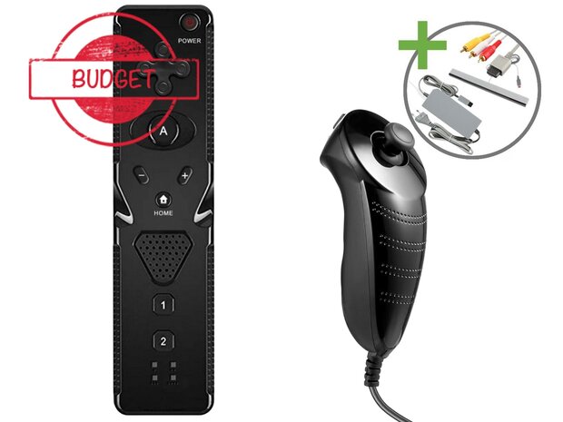 Nintendo Wii Starter Pack - Value Black Edition - Budget