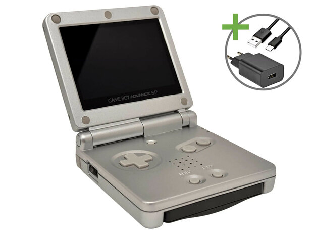 Gameboy Advance SP Silver - USB-C & IPS V5