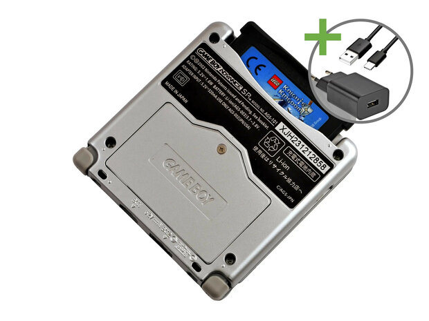 Gameboy Advance SP Silver - USB-C & IPS V5